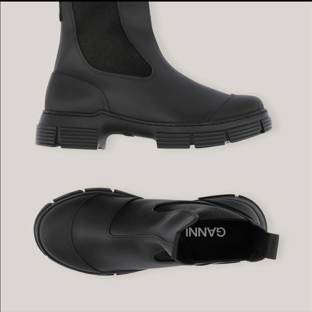 Ganni Rubber Chelsea Boots